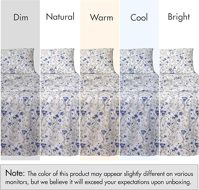 RUVANTI 100% Cotton Sheets – Split King Size Percale Bedding, Cooling & - Image 7