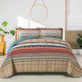 WONGS BEDDING Boho Quilt Set California King, Lightweight Microfiber Bedspread by WONGSBEDDING