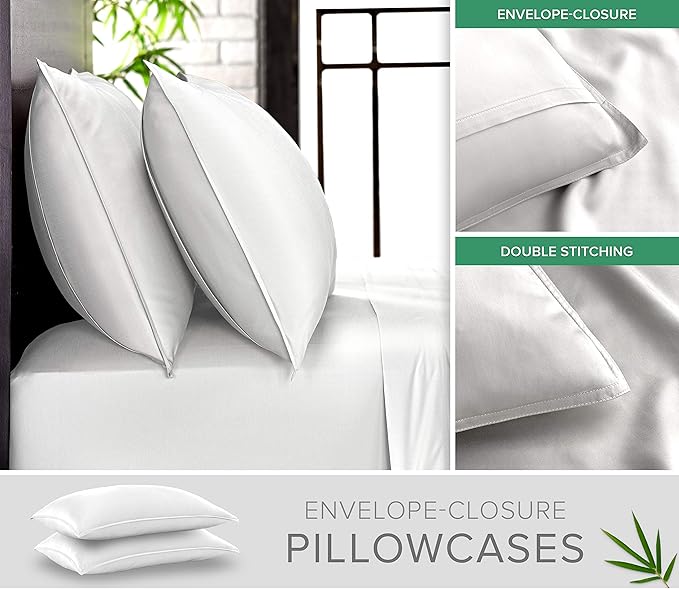 King Sheets by Pure Bamboo, Genuine 100% Organic Viscose Derived from Bamboo - Image 4