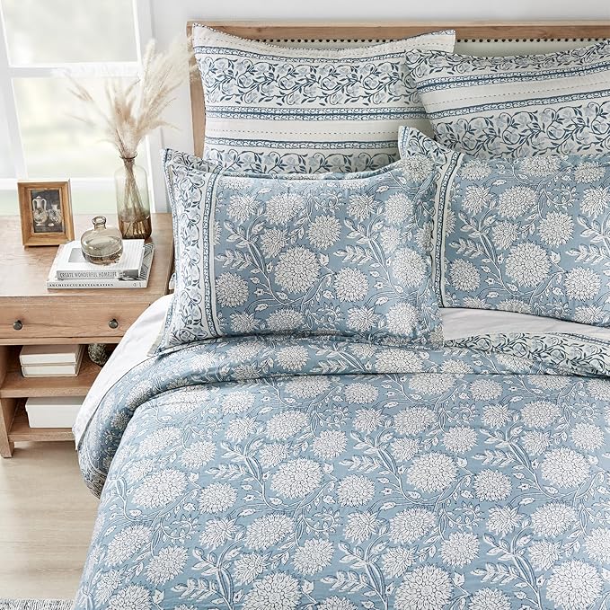 Levtex Home Adare Blue Reversible Full/Queen Comforter Set - Image 4