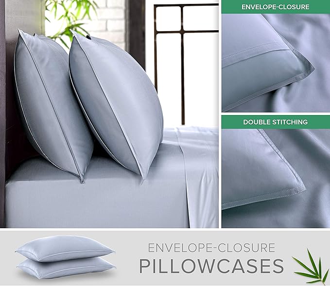 Pure Bamboo Split King Sheets, Genuine 100% Organic Viscose Derived from Bamboo - Image 3