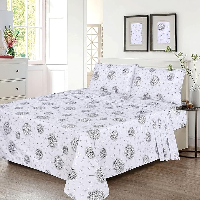 RUVANTI 100% Cotton Sheets – Twin Size Percale Bedding, Cooling & Breathable - Image 2