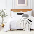 ROARINGWILD White Queen Size Quilt Bedding Sets by ROARINGWILD
