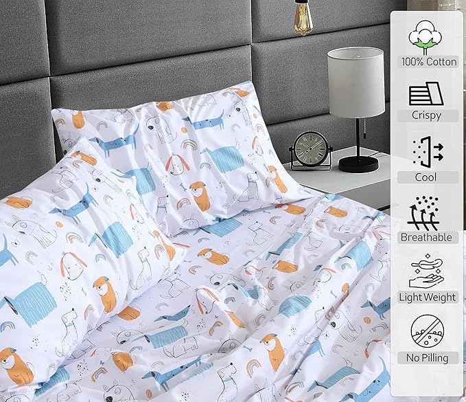 RUVANTI 100% Cotton Sheets – Full Size Percale Bedding, Cooling & Breathable - Image 3