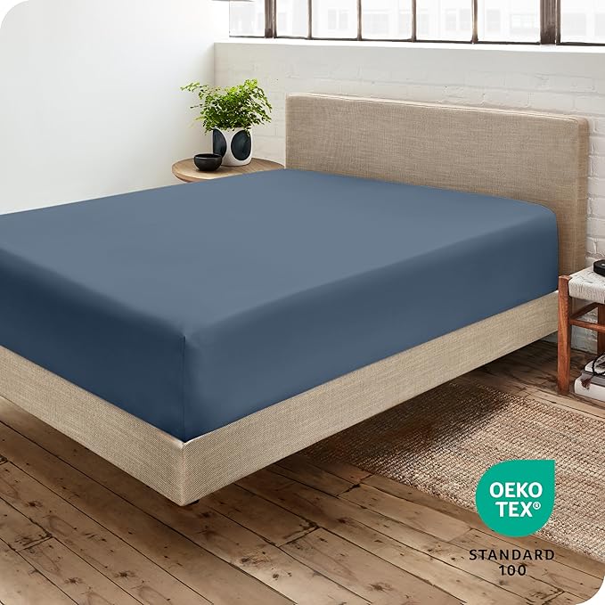 Bare Home Fitted Bottom Sheet Queen Size - Image 4