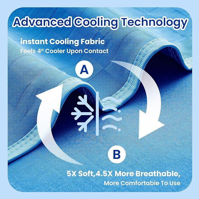 Topcee Cooling Blanket King Size- 90"x108" Summer Cooling Throw Blanket - Image 5