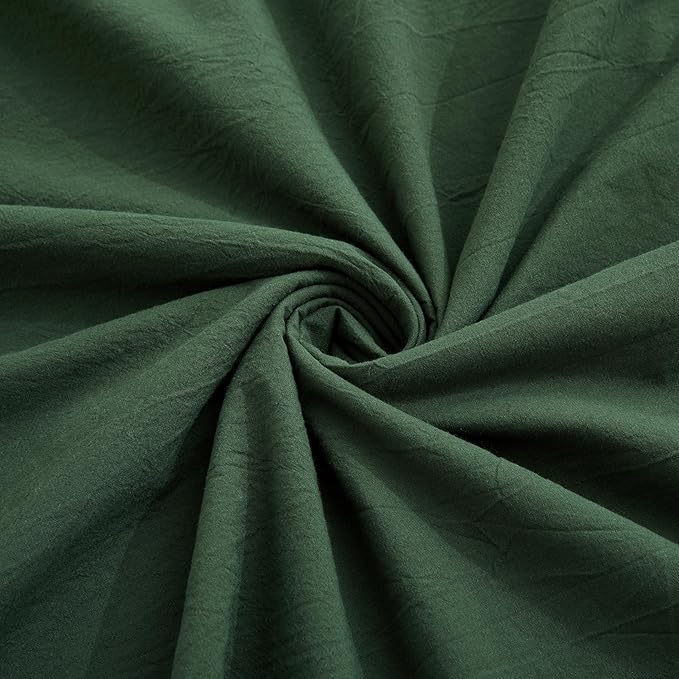 LOVQUE Bedding Duvet Cover Queen Size, 100% Washed Cotton Linen Like Natural - Image 6