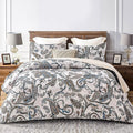 Whale Flotilla Reversible Printed Quilts Queen Size, Extra Soft Boho Paisley by WHALEFLOTILLA