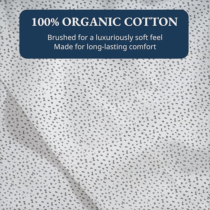 Lane Linen 100% Organic Cotton Twin Size Flat Sheet Only - Image 5