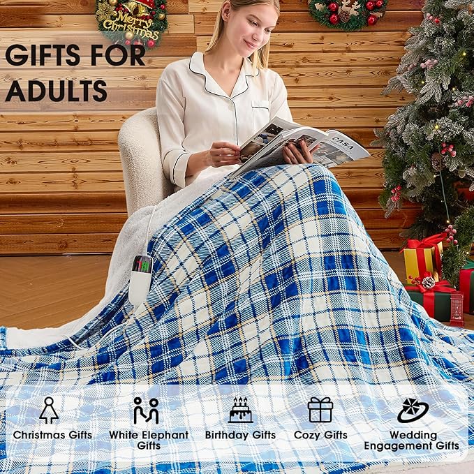 Heated Electric Blanket Full Size, 72X84 Heating Blanket - Image 4