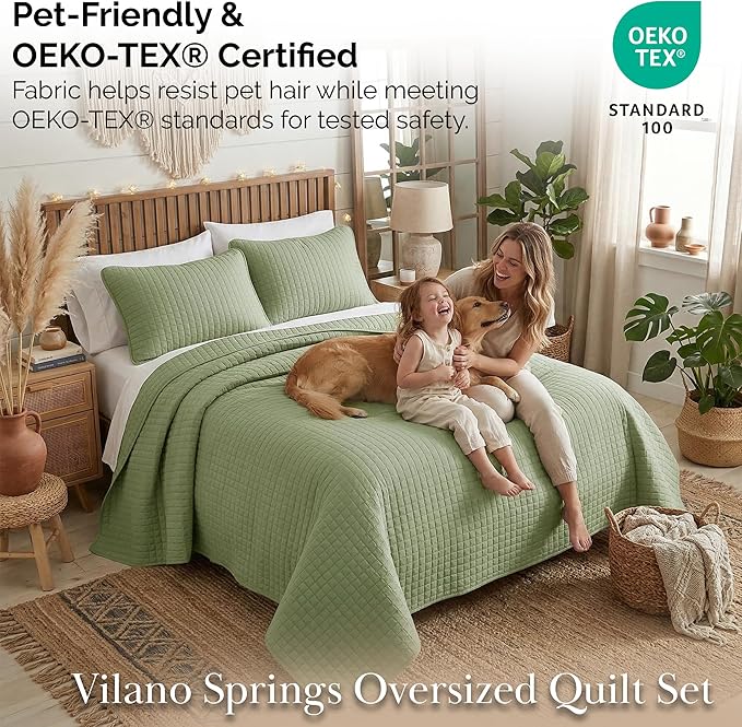 Southshore Fine Living, Inc. Quilts, Queen Size Set, Pet Hair Resistant Bedding - Image 5