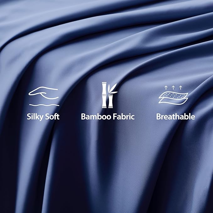 Bamboo Viscose Flat Sheets Only, Sateen Weave Full Size Flat Sheet Only - Image 3