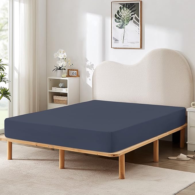 HBHLFZ Twin Fitted Sheet Only 2 Pack, Soft Breathable Bottom Sheet - Image 6