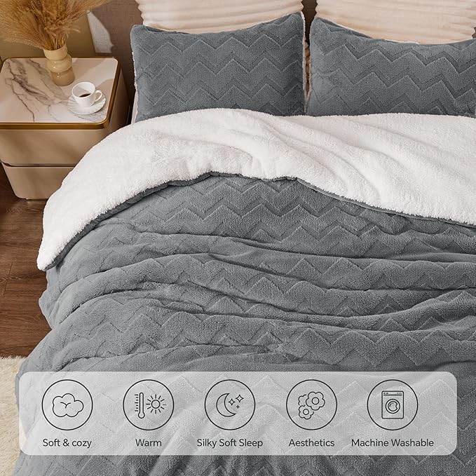 BEDELITE Fluffy Full Size Comforter Set - Image 6