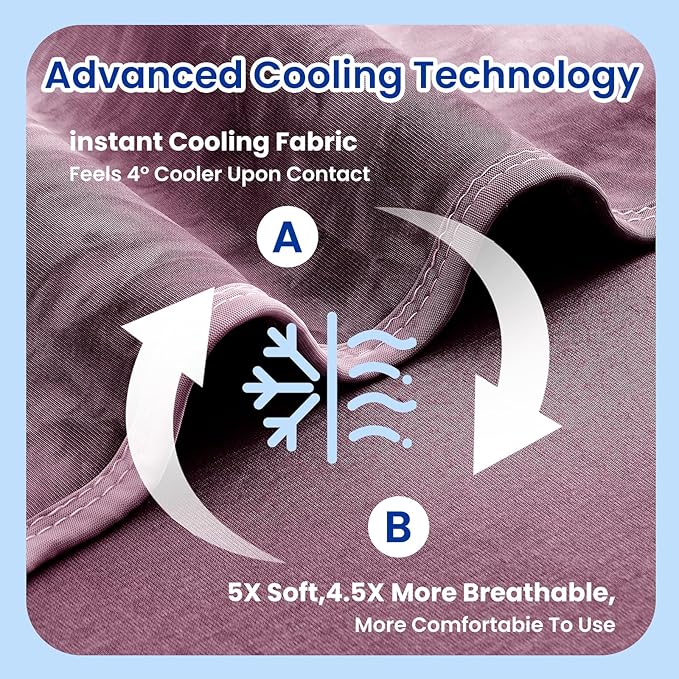 Topcee Cooling Blankets for Hot Sleepers, Arc-Chill Q-Max >0.5 Cool Fiber - Image 5