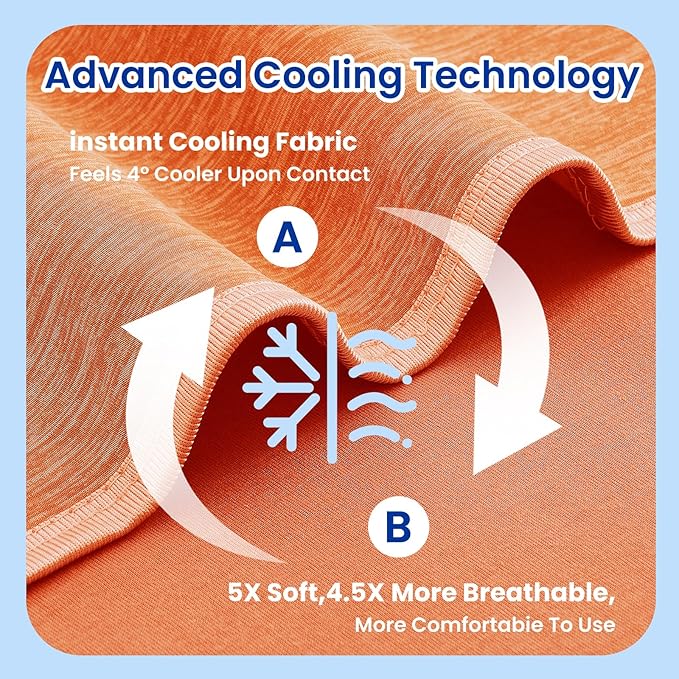 Topcee Cooling Blanket for Night Sweats Absorbs Heat to Keep Adults, Children - Image 5