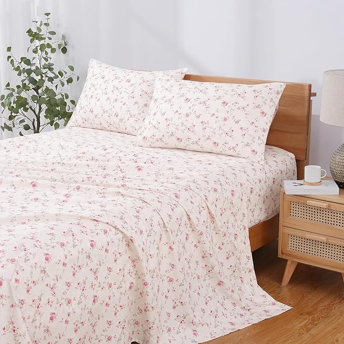 Modern Threads Printed 4-Piece Extra Soft Bedding Sheets & Pillowcase Set - Image 2