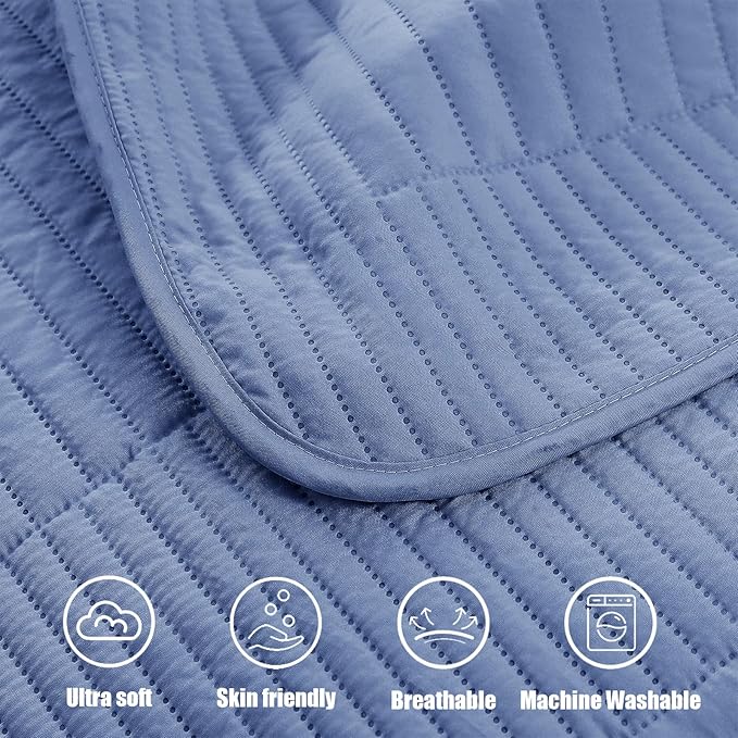 Whale Flotilla Ultra Soft California King Quilt Bedding Set, Lightweight - Image 7