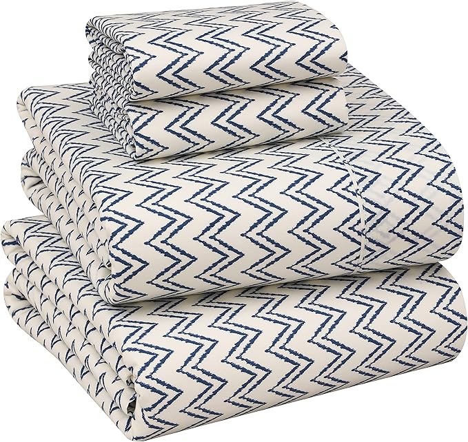RUVANTI 100% Cotton Sheets – King Size Percale Bedding, Cooling & Breathable by Ruvanti