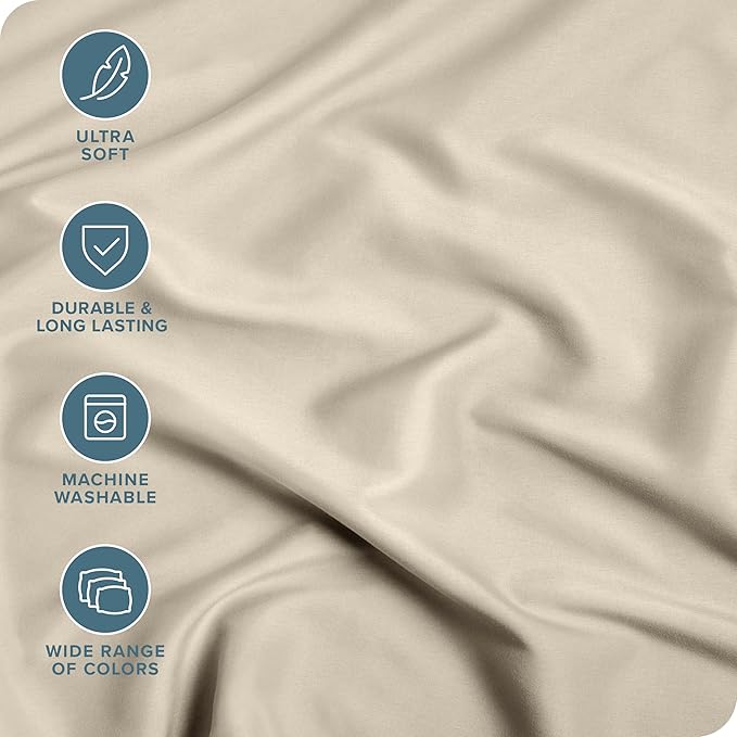 Bare Home 2-Pack Fitted Bottom Sheets Queen - Image 2