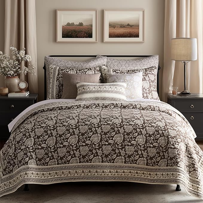 Levtex Home Adare Cocoa Reversible Twin/Twin XL Quilt Set by LevtexHome