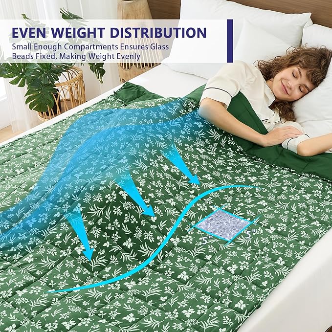 yescool Weighted Blanket for Adults Cooling Heavy Blanket for Sleeping Perfect - Image 3