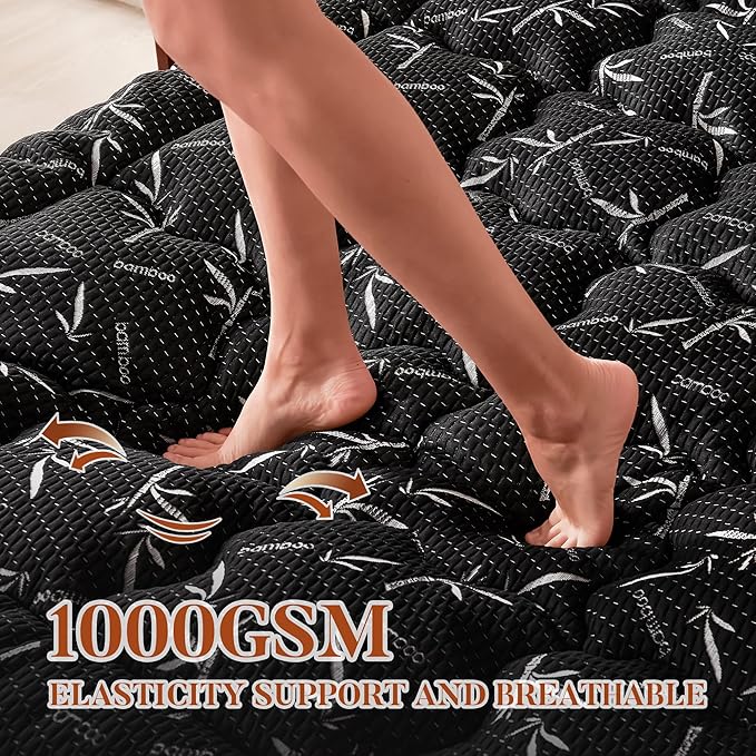 PRIMESOFT 100% Waterproof Full Size Mattress Topper, Thick Pillow Top Mattress - Image 5