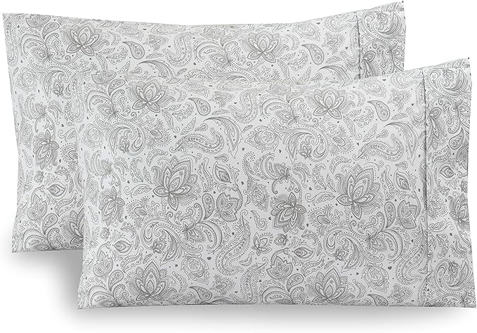 Elegant Comfort Paisley Pattern Pillowcase, 1500 Premium Hotel Quality by ELEGANTCOMFORT