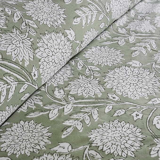 Levtex Home Adare Sage Reversible Queen Duvet Cover Set - Image 5