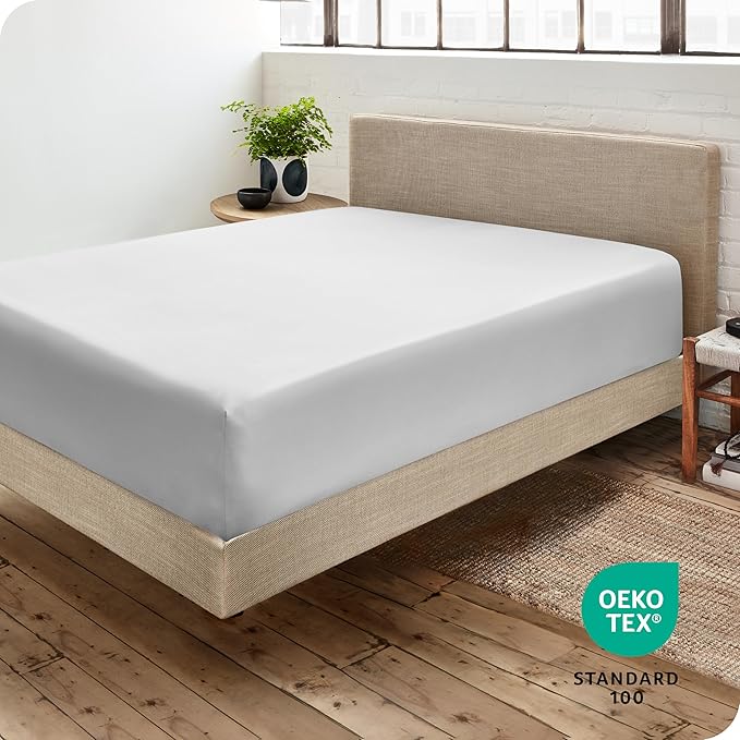 Bare Home Fitted Bottom Sheet Short Queen Size - Image 4