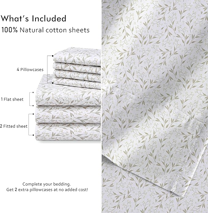 RUVANTI 7 Pcs Cotton Sheets - Image 4