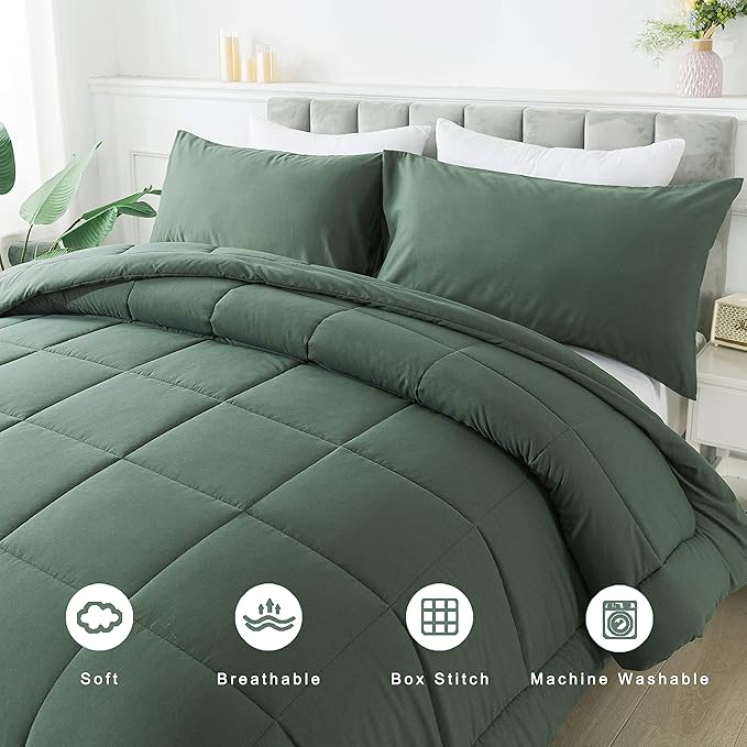 DOWNCOOL King Size Comforter Set -All Season Bedding Comforters Sets - Image 3