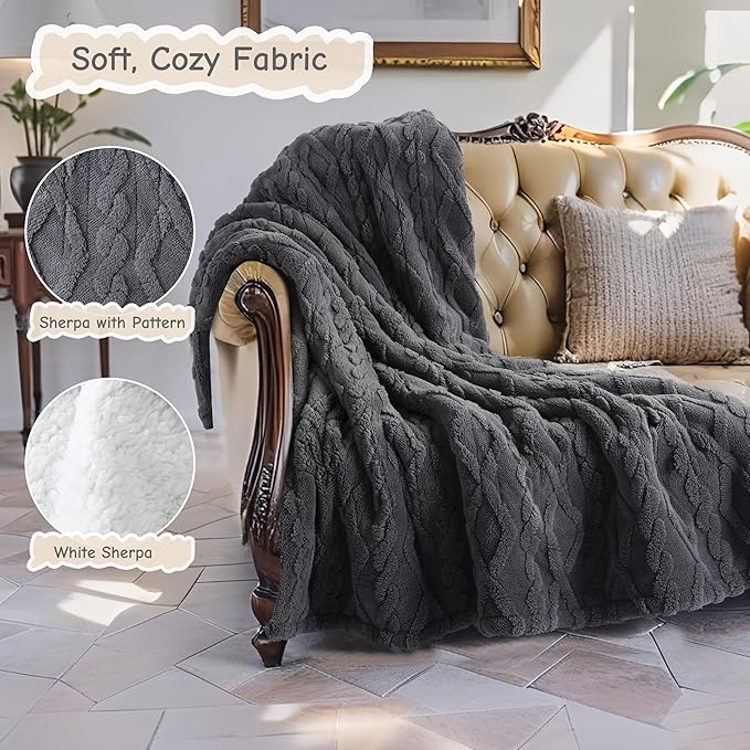 Electric Heated Blanket Full Size 72"x84", Ultra Soft Sherpa Fleece, 9 Heat - Image 3