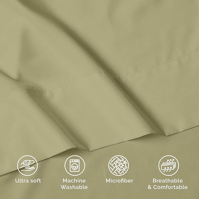 Luxury Flat Sheet on Amazon Elegant Comfort Wrinkle-Free 1500 Premier Hotel - Image 8