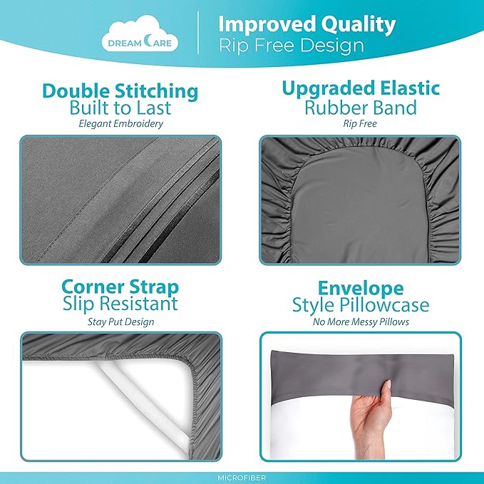 DREAMCARE Twin XL Sheet Sets - Image 6