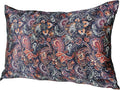 MANSPHIL Purple Paisley 100% Silk Pillowcases Queen Size, Bohomian Brown Floral by MANSPHIL