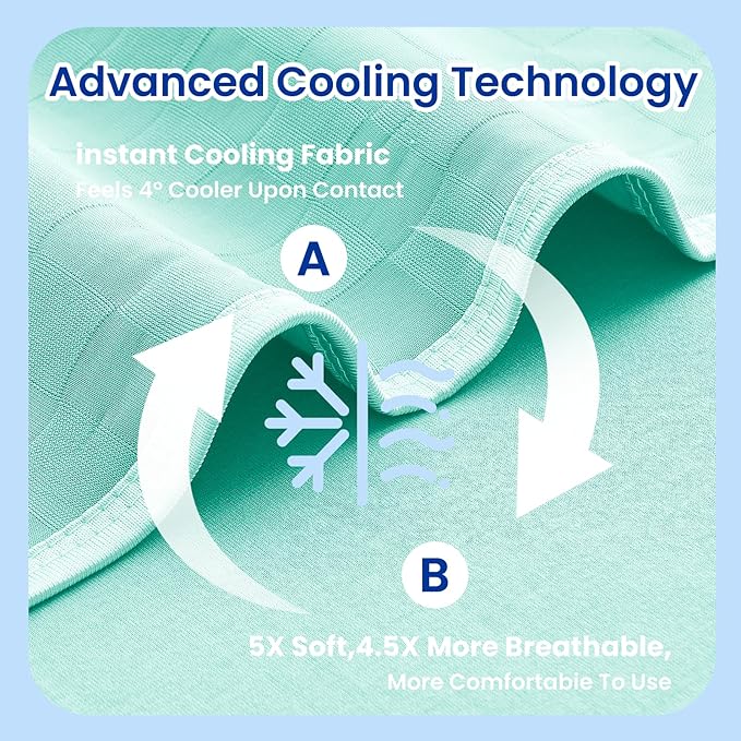 Topcee Cooling Blanket Queen Size- 90"x90" Summer Cooling Throw Blanket - Image 5