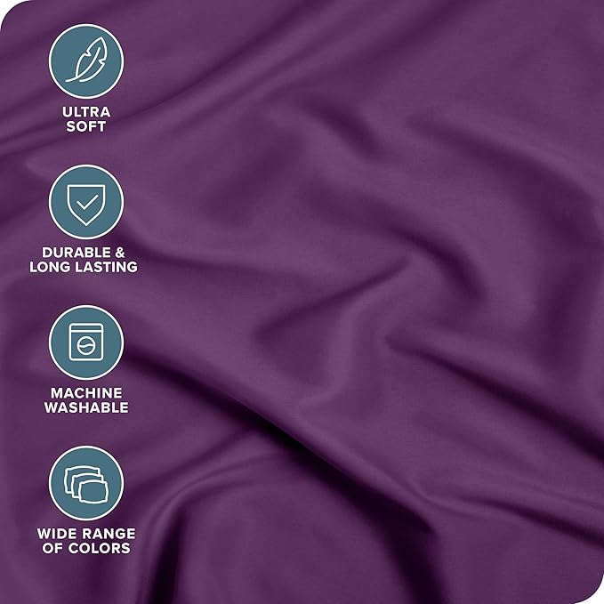 Bare Home 2-Pack Fitted Bottom Sheets Split King - Image 2