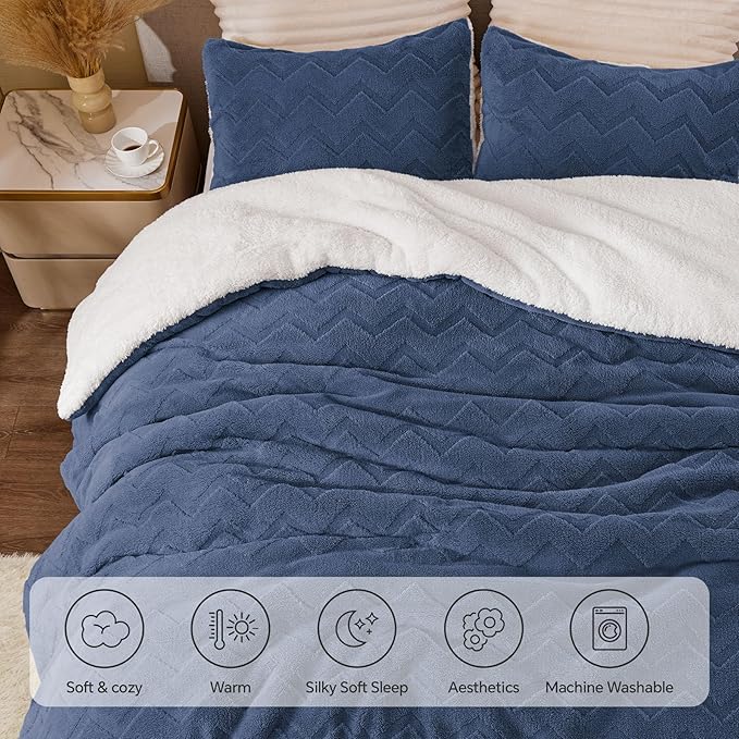 BEDELITE Fluffy King Size Comforter Set - Image 6