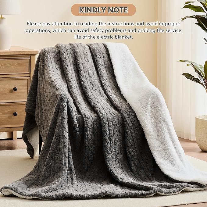 Homemate Electric Heated Blanket Full - Image 7