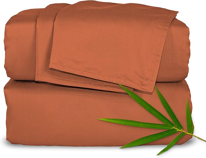 Pure Bamboo Queen Sheets, Genuine 100% Organic Viscose Derived from Bamboo Bed by PureBamboo