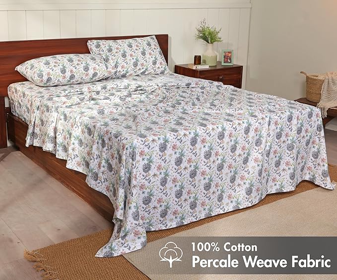 RUVANTI 100% Cotton Sheets – Twin XL Size Percale Bedding, Cooling & Breathable - Image 2