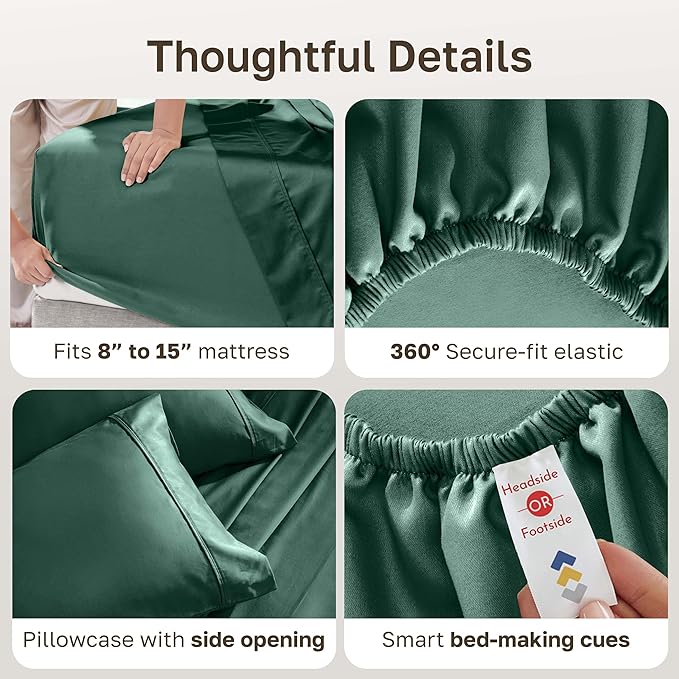 California Design Den Soft 100% Cotton Sheets Twin Size Set, 400 Thread Count - Image 5