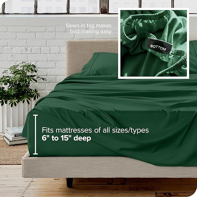 Bare Home Split California King Sheet Set - Image 6
