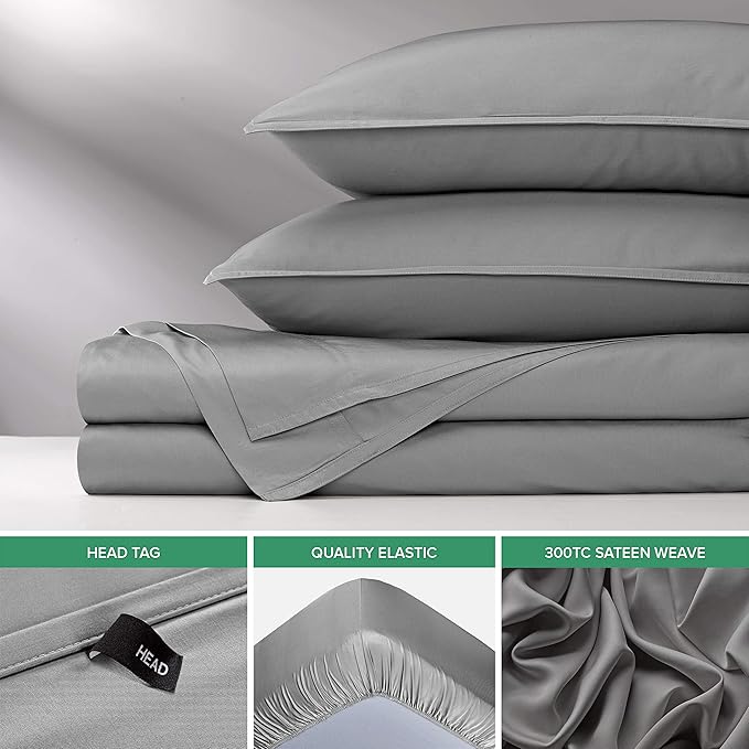 Pure Bamboo King Sheets, Genuine 100% Organic Viscose Derived from Bamboo Bed - Image 6