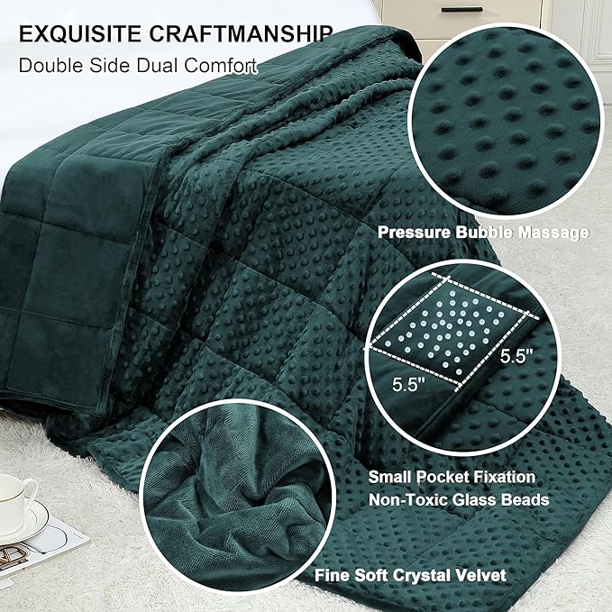 Alomidds Weighted Blanket, Luxury Velvet Weighted Blankets - Image 2