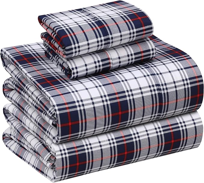 RUVANTI 100% Cotton Sheets – Full Size Percale Bedding, Cooling & Breathable by Ruvanti