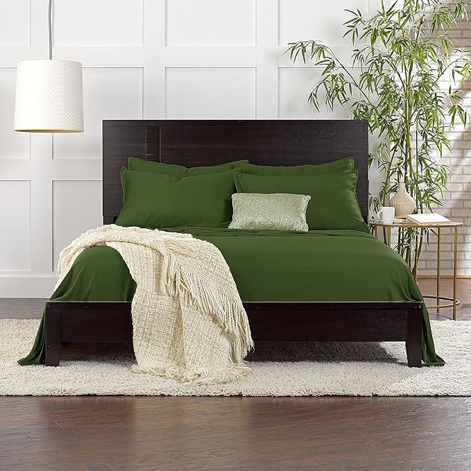 Pure Bamboo King Sheets, Genuine 100% Organic Viscose Derived from Bamboo Bed - Image 6