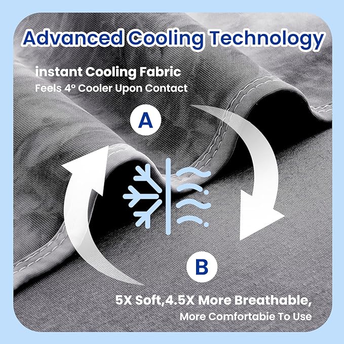 Topcee Cooling Blanket for Night Sweats Decorative Tie Dye，Absorbs Heat to Keep - Image 5