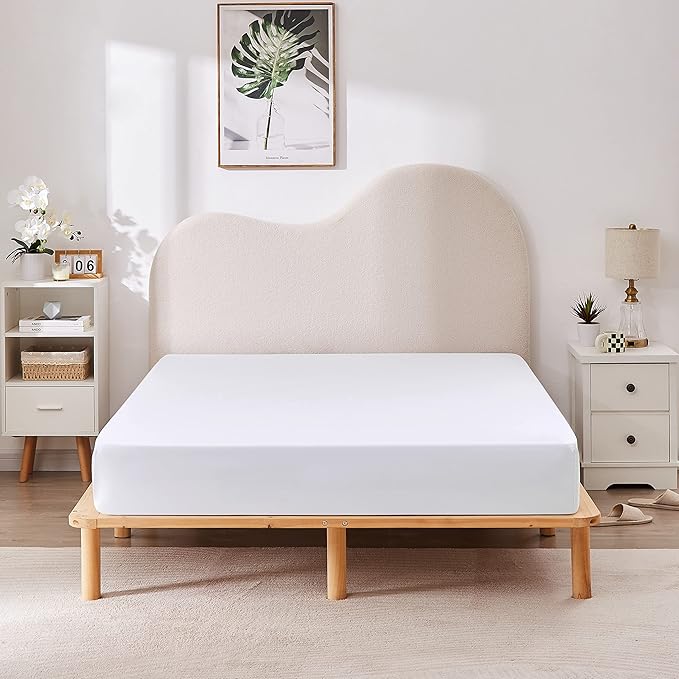 HBHLFZ Full Fitted Sheet Only, Soft Breathable Bottom Sheet - Image 6
